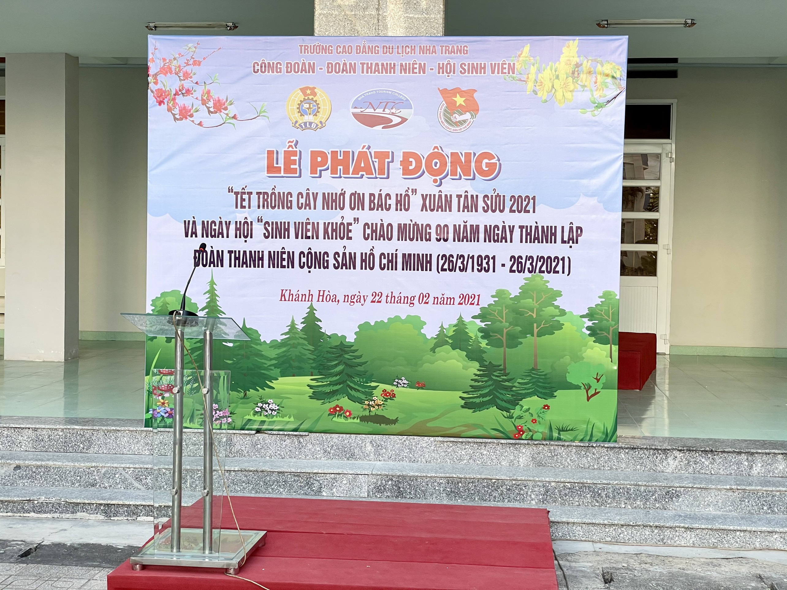 Lễ phát động Tết trồng cây nhớ ơn bác Hồ Xuân Tân Sửu 2021 và Ngày hội Sinh viên khỏe 