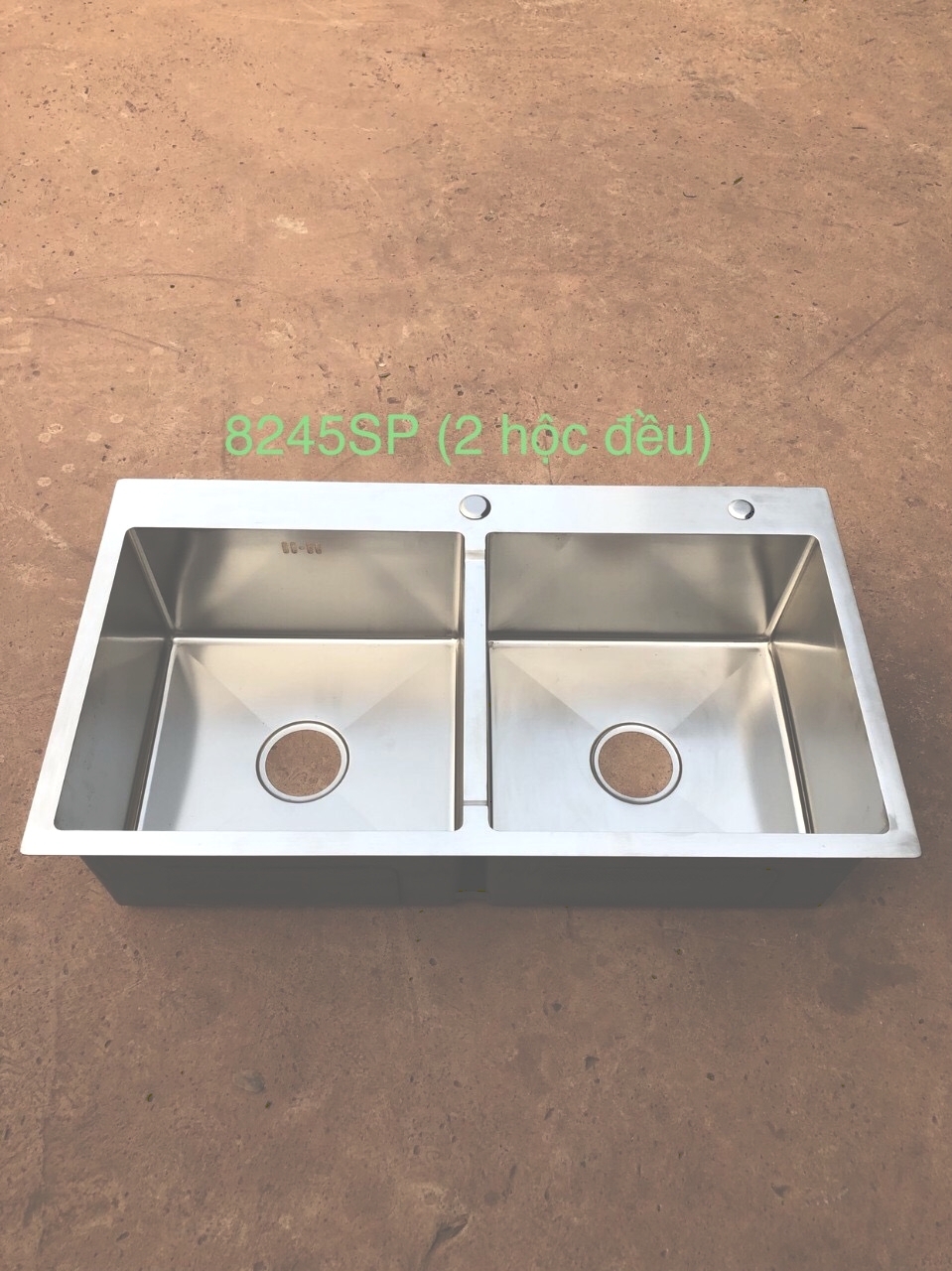 Bồn rửa chén Inox 304 2 hộc đều
